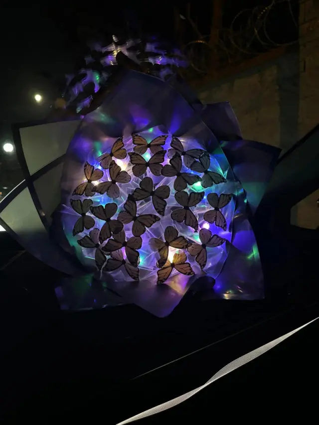 LED Işıklı Kelebek Buketi – Romantik ve Işıltılı Sürpriz Hediye - Çiçek Sepeti - İstanbul çiçek s...