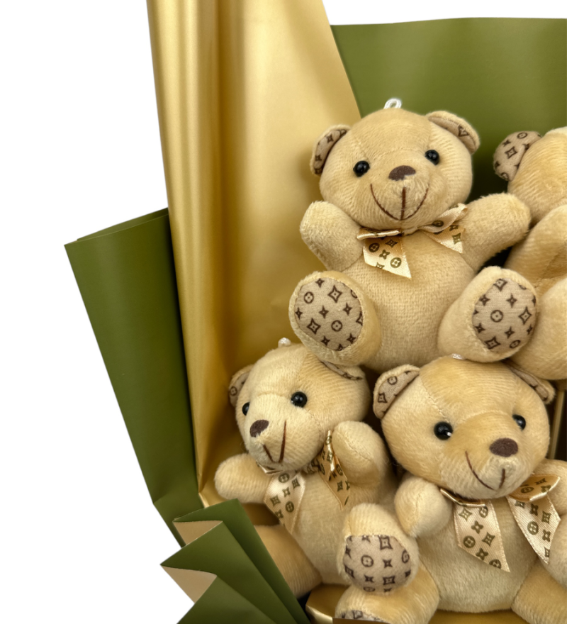 7’li Pelüş Ayıcık Buketi ile Sevgiyi Tatlıca İfade Edin