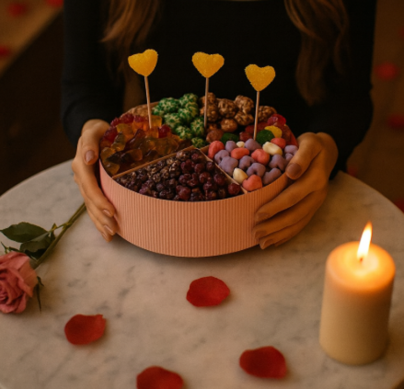 Renkli Jelibon & Çikolata Kutusu | Tatlı Hediye Kutusu | Özel Gün Sürprizi