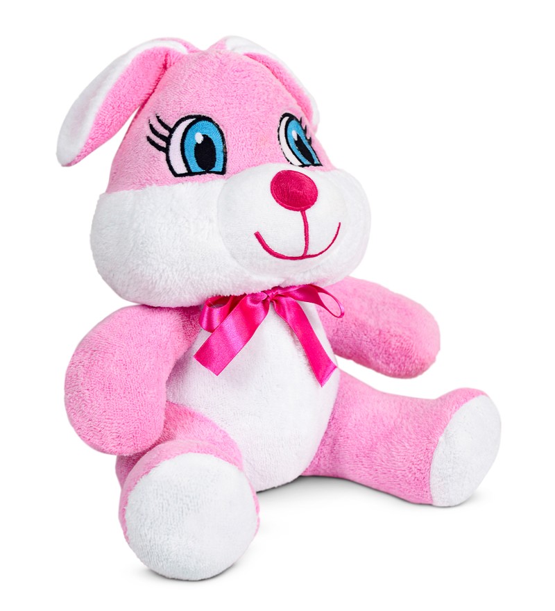 Pembe Peluş Tavşan – Sevginin En Şirin Hali Pembe Peluş Tavşan - Erkeklere Özel Çiçek ve Ofis Bit...