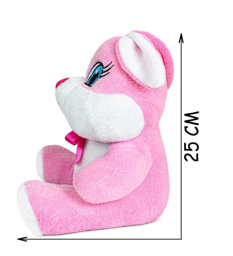 Pembe Peluş Tavşan – Sevginin En Şirin Hali Pembe Peluş Tavşan - Sevgiliye - İstanbul çiçek siparişi