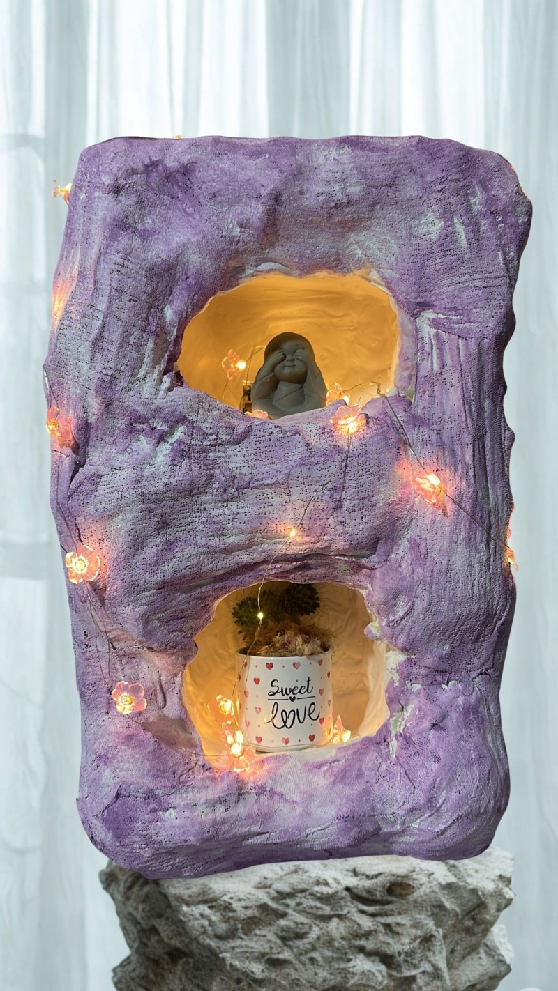 Pembe Rüya Köpük Mağara Dekorasyon 