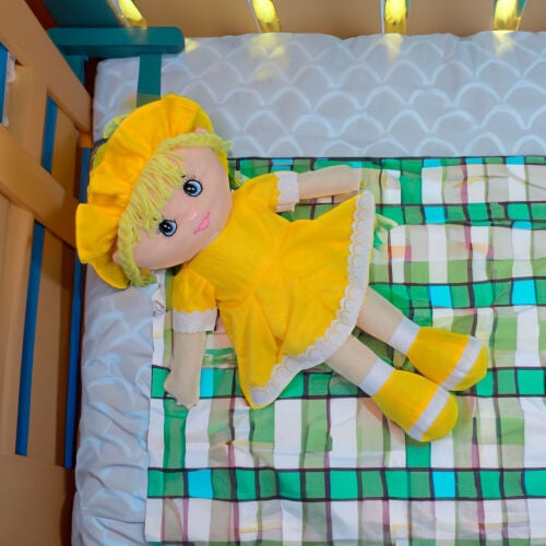 Peluş Bez Bebek 70cm Sarı - Kadınlara Özel - İstanbul çiçek siparişi