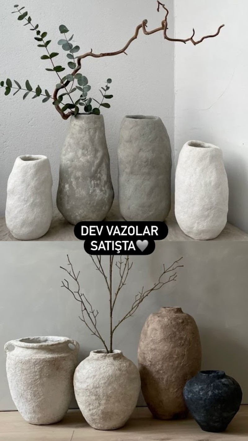 Dev İskandinav Vazolar - El Yapımı Hediye & Dekorasyon - İstanbul çiçek siparişi